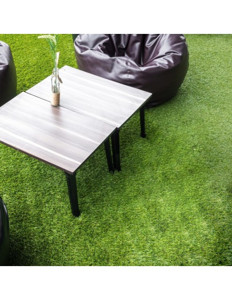 Cesped Artificial 33 mm. Rollo 1x5 metros. Césped Moqueta Para Interior y Exterior. Jardín, Terraza, Balcón. Uso Domestico