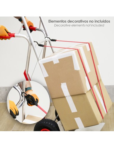 Pulpo De Goma Plano Reforzado 1,0 Metro (2 Unidades) 100% Latex, Capacidad Amarre 200 Newtons Gomas Elasticas, Cuerda Elastica,