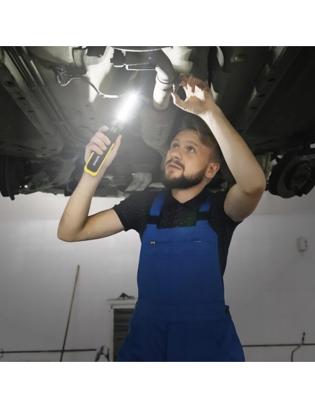 Linterna LED Multifunción Tipo Boligrafo Recargable (900 mAh) 200 Lumenes Con Iman, Gancho y Soporte Ajustable.