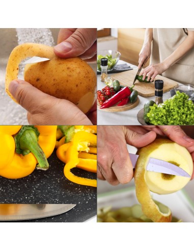 Cuchillo Nuuk Mondador Hoja Acero Inoxidable 9 cm. Rojo (1 Unidad)