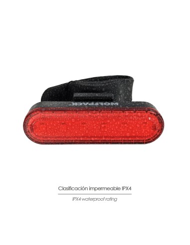 Luz Led Trasera Para Bicicleta / Patinete 100 Lumenes (4 Modos) Bateria Recargable USB