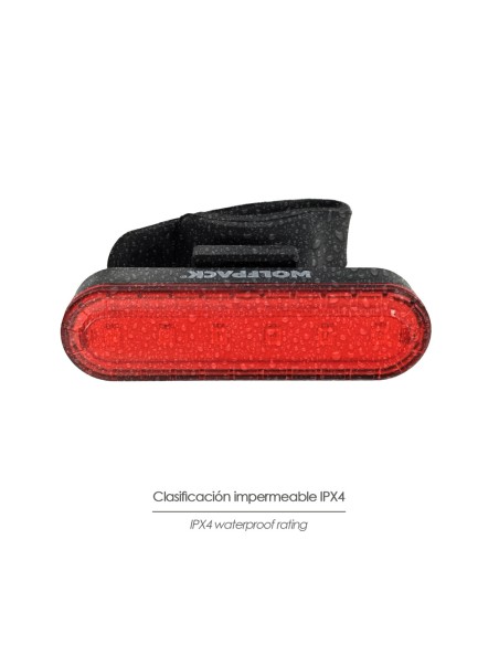 Luz Led Trasera Para Bicicleta / Patinete 100 Lumenes (4 Modos) Bateria Recargable USB