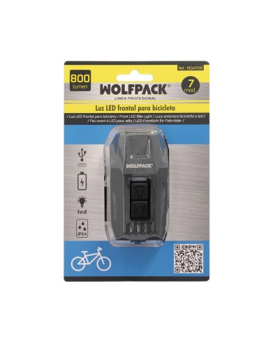 Luz Led Frontal Para Bicicleta / Patinete 800 Lumenes (7 Modos) Bateria Recargable USB