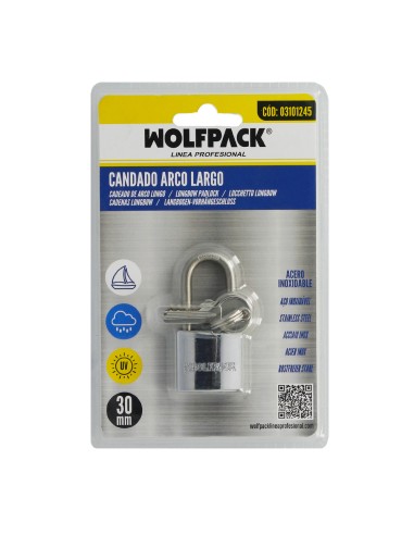 Candado Inoxidable Arco Normal 30mm.