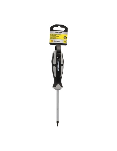 Destornillador Torx Inviolable Acero S2 Mango TPR Bimaterial. Medida T25 x Ø 6,0 x 100 mm.