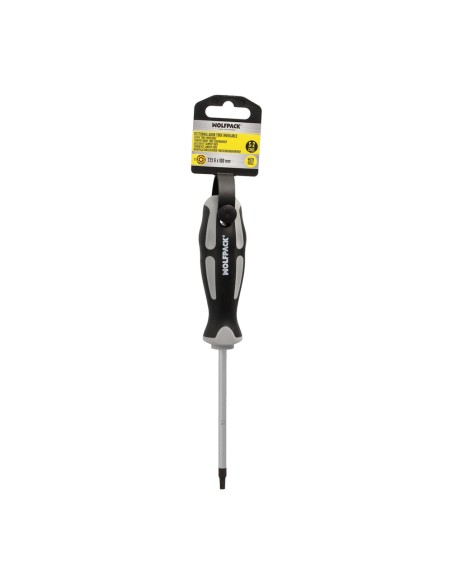 Destornillador Torx Inviolable Acero S2 Mango TPR Bimaterial. Medida T25 x Ø 6,0 x 100 mm.