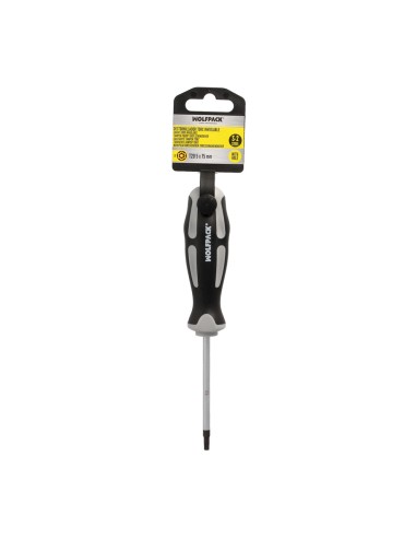 Destornillador Torx Inviolable Acero S2 Mango TPR Bimaterial. Medida T20 x Ø 5,0 x 75 mm.