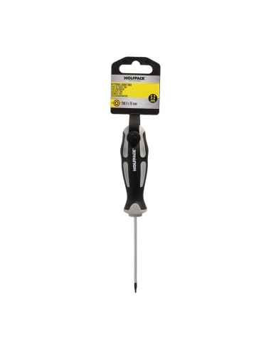 Destornillador Torx Acero S2 Mango TPR Bimaterial. Medida T06 x Ø 3,0 x 75 mm.