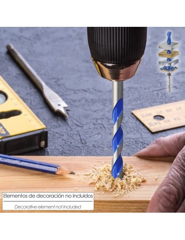 Estuche Brocas Universales Hexagonal Ø 4,0 a Ø 10 mm.