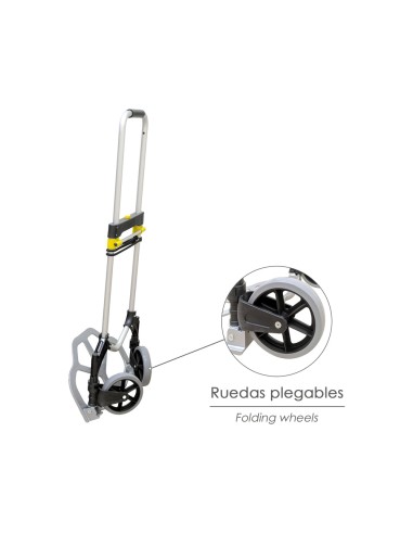 Carretilla Plegable Aluminio Portatil 80 kg.