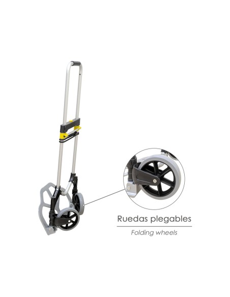 Carretilla Plegable Aluminio Portatil 80 kg.