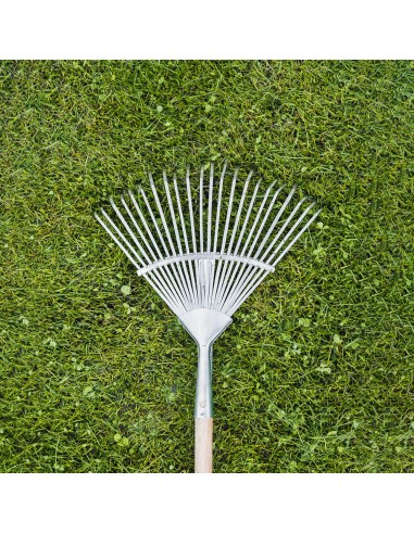 Rastrillo Metalico Para Jardin Ancho Regulable 31,5 A 43,5 cm. rastrillo Hojas, Cepillo Jardin, Escoba Metalica, Escoba Jardin