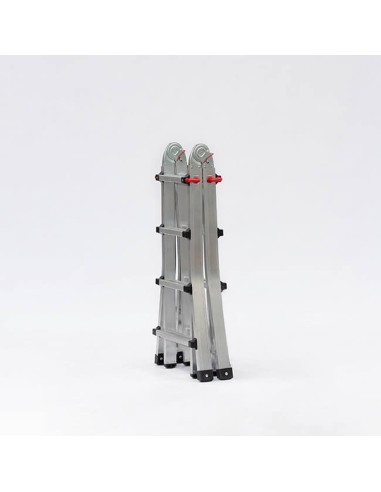 Escalera Telescópica Aluminio 5+5 Peldaños