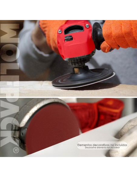 Lija Recambio Velcro Amoladora Ø 180 mm. Grano 80 (10 Piezas)