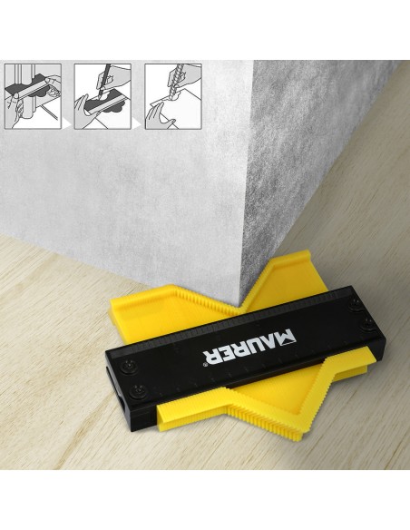 Medidor De Contornos 100x125 mm. Con Bloqueo. Medidor De Perfiles, Medidor Formas, Duplicador Perfiles, Preciso,Dureza Ajustable