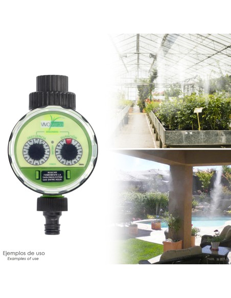 Programador Nebulizacion / Riego Jardin, Analogico Grifos 3/4"