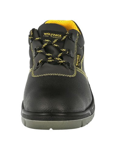 Zapatos Seguridad S3 Piel Negra Wolfpack Nº 37 Vestuario Laboral,calzado Seguridad, Botas Trabajo.