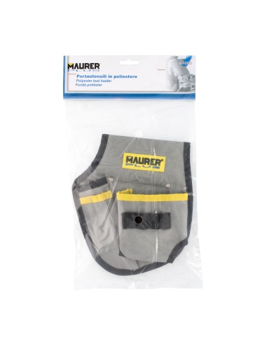 Funda Bolsa Porta Herramientas Para Cinturon Con 3 Bolsillos y 4 Elasticos. Portaherramientas Electricista Multibolsillos