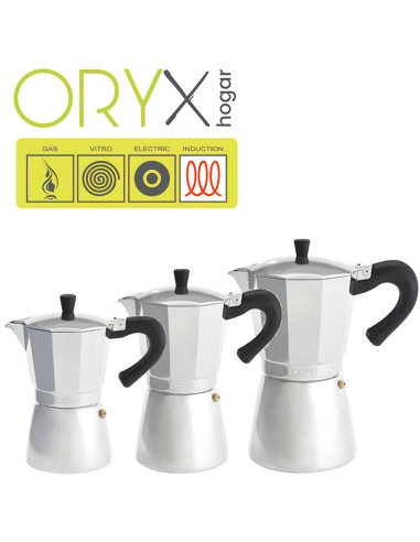 Cafetera Inducción Aluminio 12 Tazas (600 Ml.)