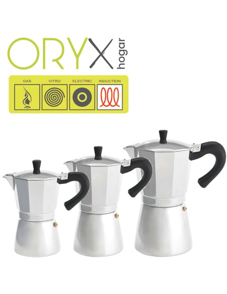 Cafetera Inducción Aluminio 12 Tazas (600 Ml.)