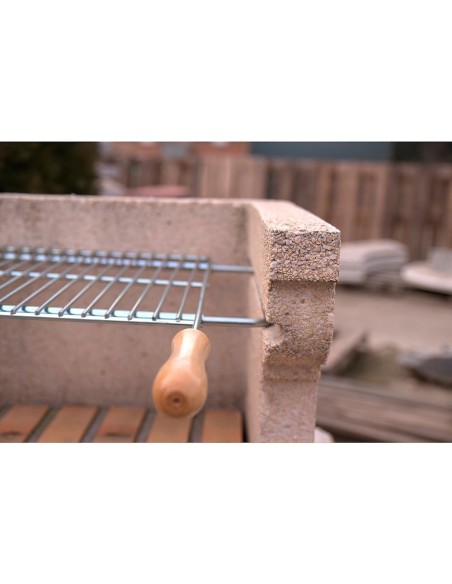 Parrilla Barbacoa Extensible 60/70x40cm Zincada