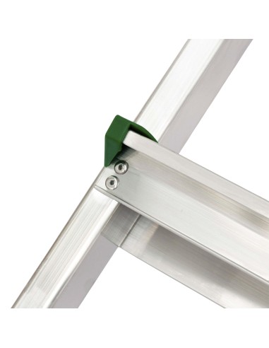 Oryx Escalera Aluminio 8 Peldaños Plegable, Uso doméstico, Antideslizante, Ligera y Resistente