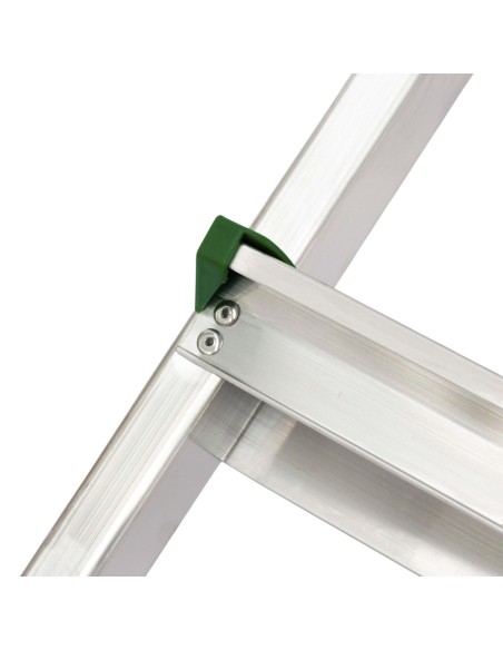 Oryx Escalera Aluminio 7 Peldaños Plegable, Uso doméstico, Antideslizante, Ligera y Resistente