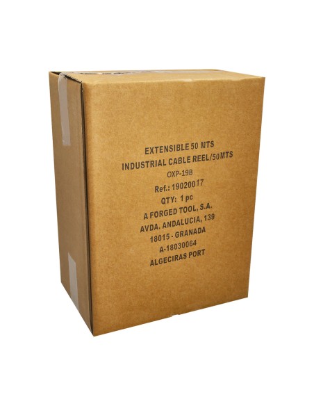 Extensible Industrial 4 Tomas 50 Metros 3 x 1,5 mm. con Protección Sobrecarga