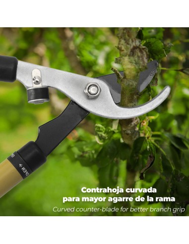 Tijeras Podar Profesional Acero Telescópica 2 Manos