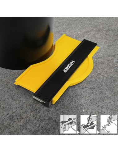 Medidor De Contornos 100x125 mm. Con Bloqueo. Medidor De Perfiles, Medidor Formas, Duplicador Perfiles, Preciso,Dureza Ajustable