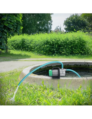 Bomba Aguas Limpias Superficie Acero Inoxidable 1.300 W. 5.000 lts/hora, Profundidad 8 Mts Elevación 50 mts. Presion Max: 5 Bar