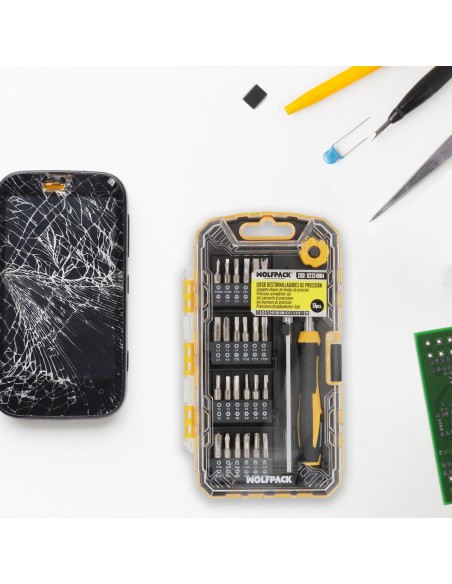 Juego Destornilladores Precision Con 51 Piezas Kit Reparación Herramientas Para Moviles Electronica