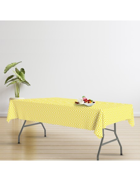 Mesa Plegable Rectangular HDPE Multifuncional, Portatil, Resistente,Multiusos 244x76x74 cm. Color Blanco