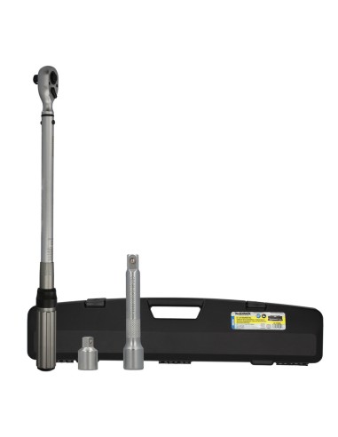 Llave Dinamometrica 1/2" Con Alargadera y Reductor De 3/8" Llave De Torque Camiones, Coches, Motos, Micro Ajustes, Acero CRV