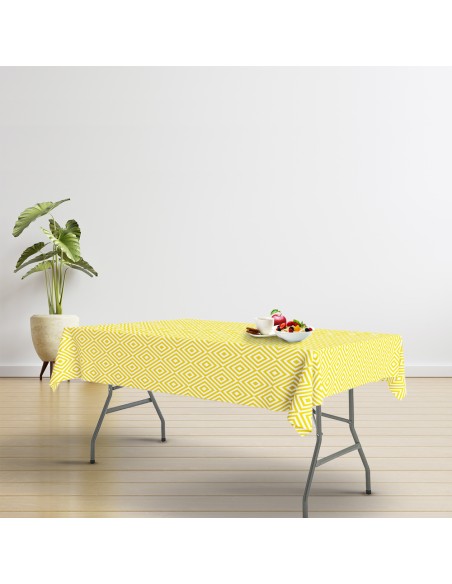 Mesa Plegable Rectangular HDPE Multifuncional, Portatil, Resistente,Multiusos 180x74x74 cm. Color Blanco