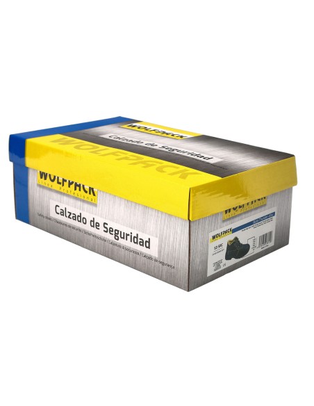 Botas Seguridad S3 Piel Negra Wolfpack Nº 48 Vestuario Laboral,calzado Seguridad, Botas Trabajo.