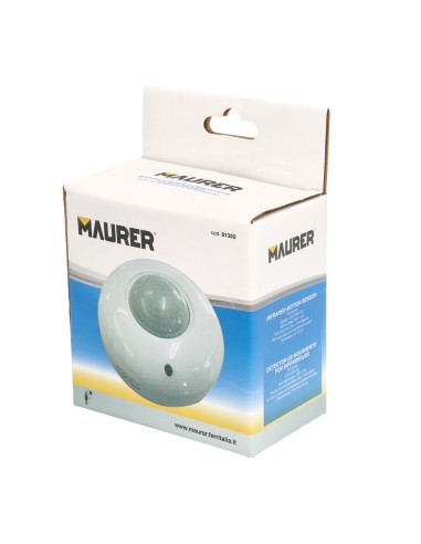 Detector De Movimiento Por Infrarrojos Con Sensor Crepuscular 360°. Ajustable