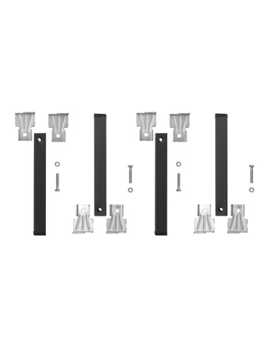 Juego Patas Somier Cuadradas (4 Unidades) Tubo 30x30 mm. Para Somier de 40x30 mm. Altura 25 cm.