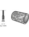 Cepillo de acero inoxidable 3,2 mm