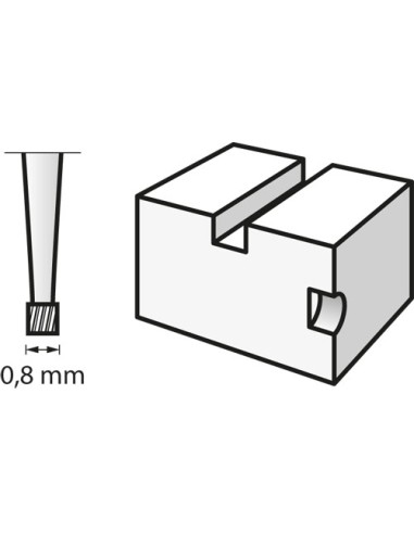 Fresa para grabar 0,8 mm
