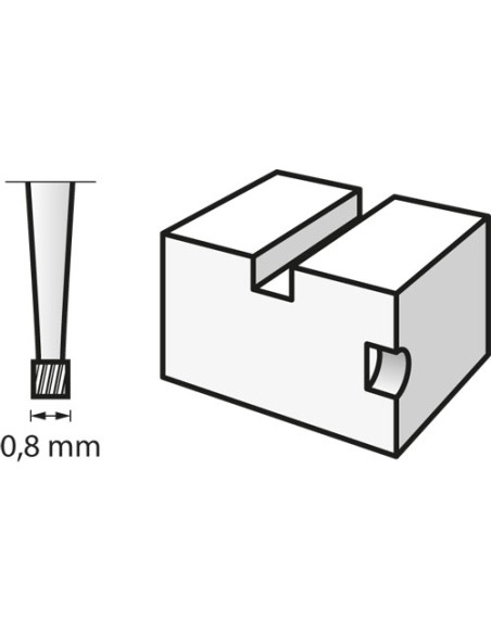 Fresa para grabar 0,8 mm