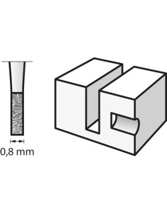 Fresa para grabar 0,8 mm
