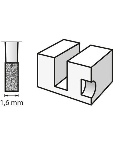 Fresa para grabar 1,6 mm