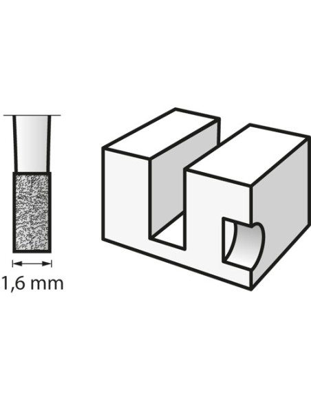 Fresa para grabar 1,6 mm