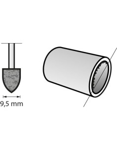 Punta de amolar de óxido de aluminio 9,5 mm