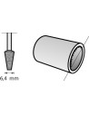 Punta de amolar de óxido de aluminio 6,4 mm
