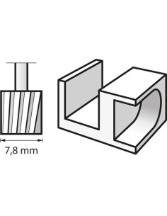 Fresa de alta velocidad 7,8 mm