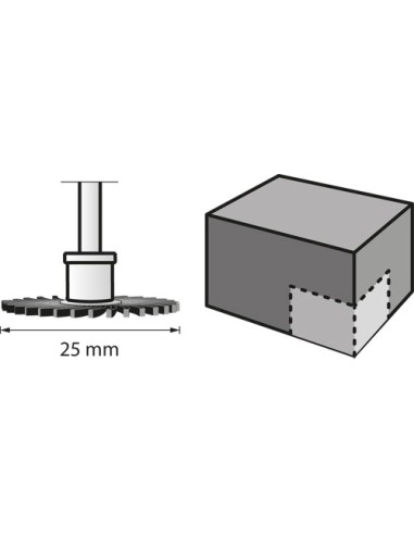 DREMEL® EZ SpeedClic: cepillo abrasivo para detalles, grano 36
