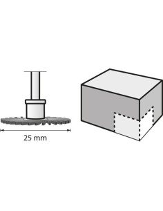 DREMEL® EZ SpeedClic: cepillo abrasivo para detalles, grano 220