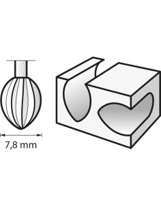 Fresa de alta velocidad 7,8 mm